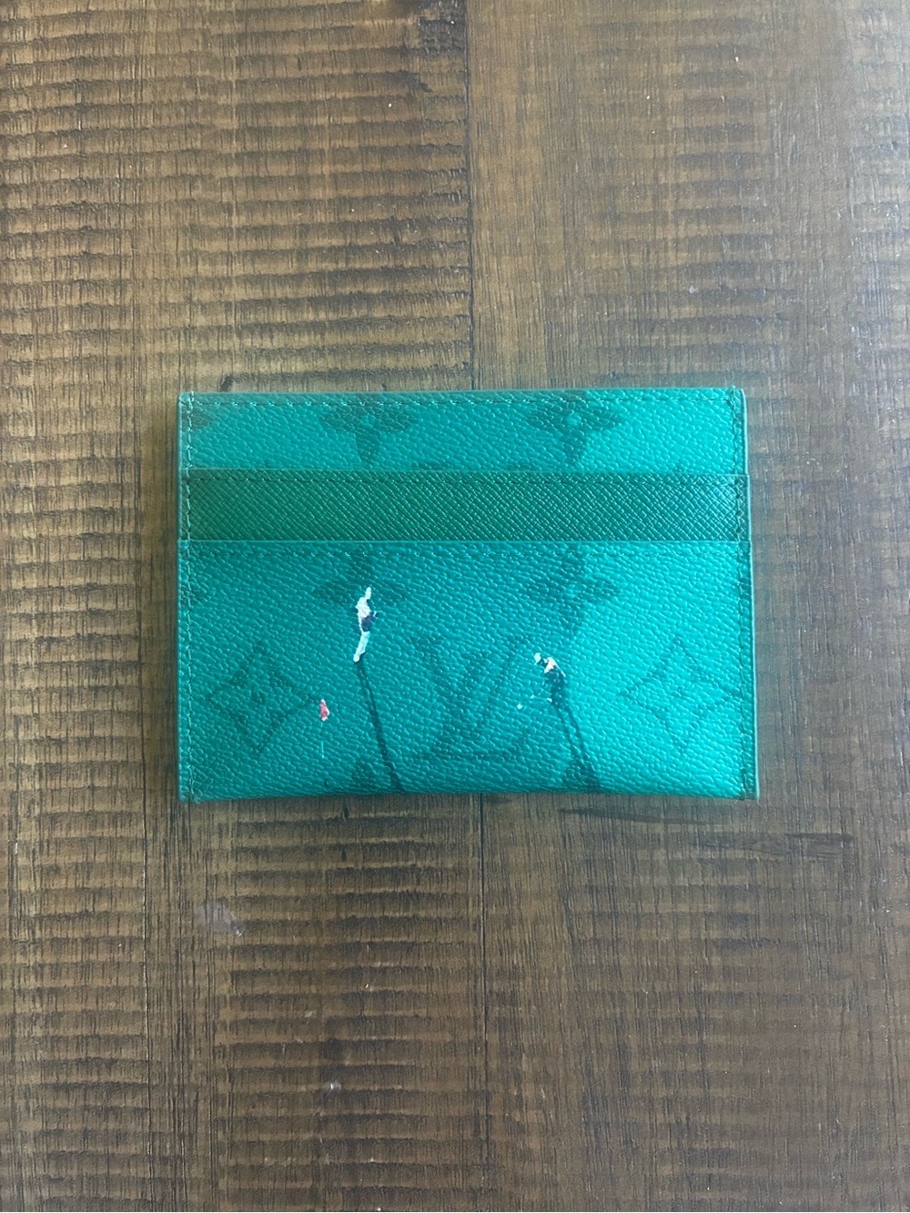 Louis Vuitton Green Monogram Card Holder